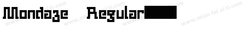 Mondaze Regular字体转换